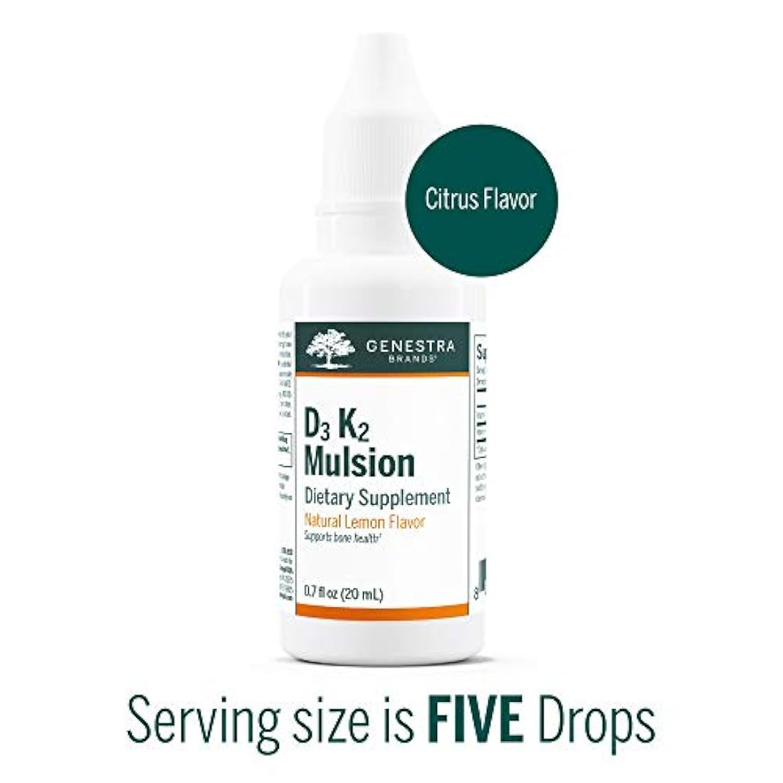 Genestra Marcas – A-Mulsion – Emulsified Vitamina A líquido – 1 fl. oz. - Sabor cítrico