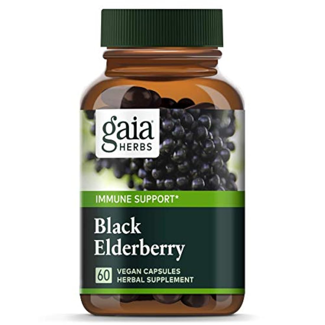 Gaia Herbs Fitocápsulas líquidas de baya de sauco negro