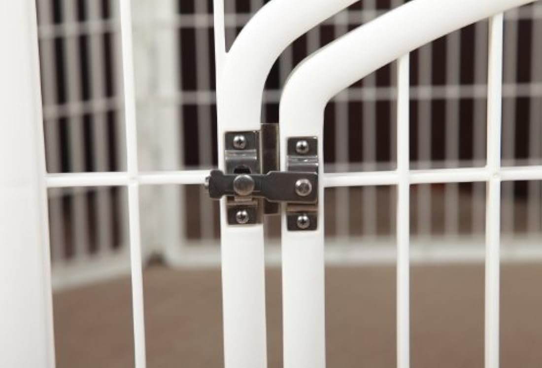 Corral para mascotas con puerta, 34 pulgadas.