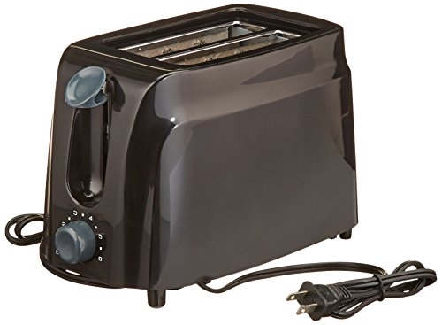 Tostadora de 2 rebanadas con toque fresco negro