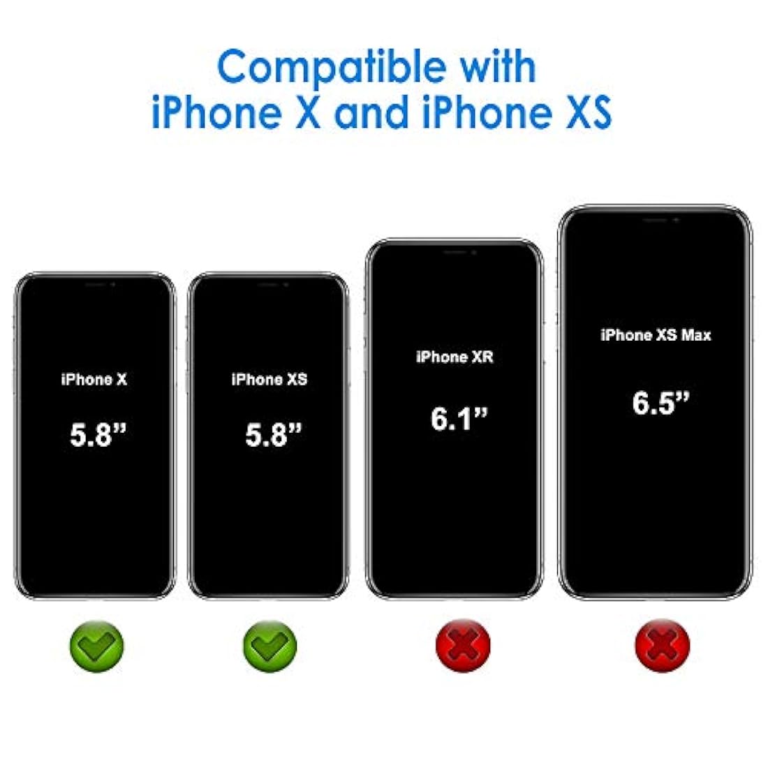 JETech - Carcasa para iPhone X , absorción de golpes, HD