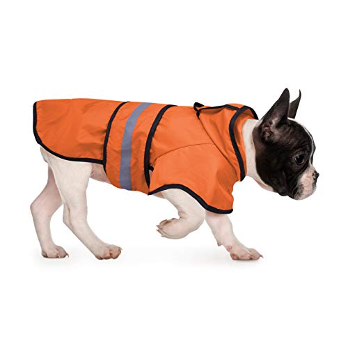 HDE - Impermeable con capucha para perros y cachorros, tallas S-XL