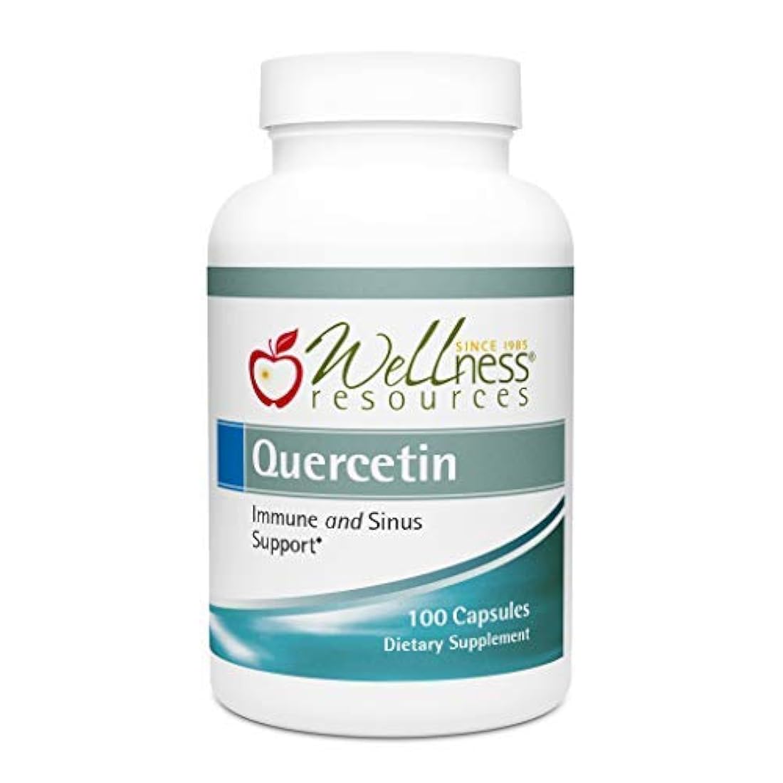 Quercetina 500mg para la salud sinusal, inmune, piel, huesos (100 cápsulas) - No OMG, Vegano