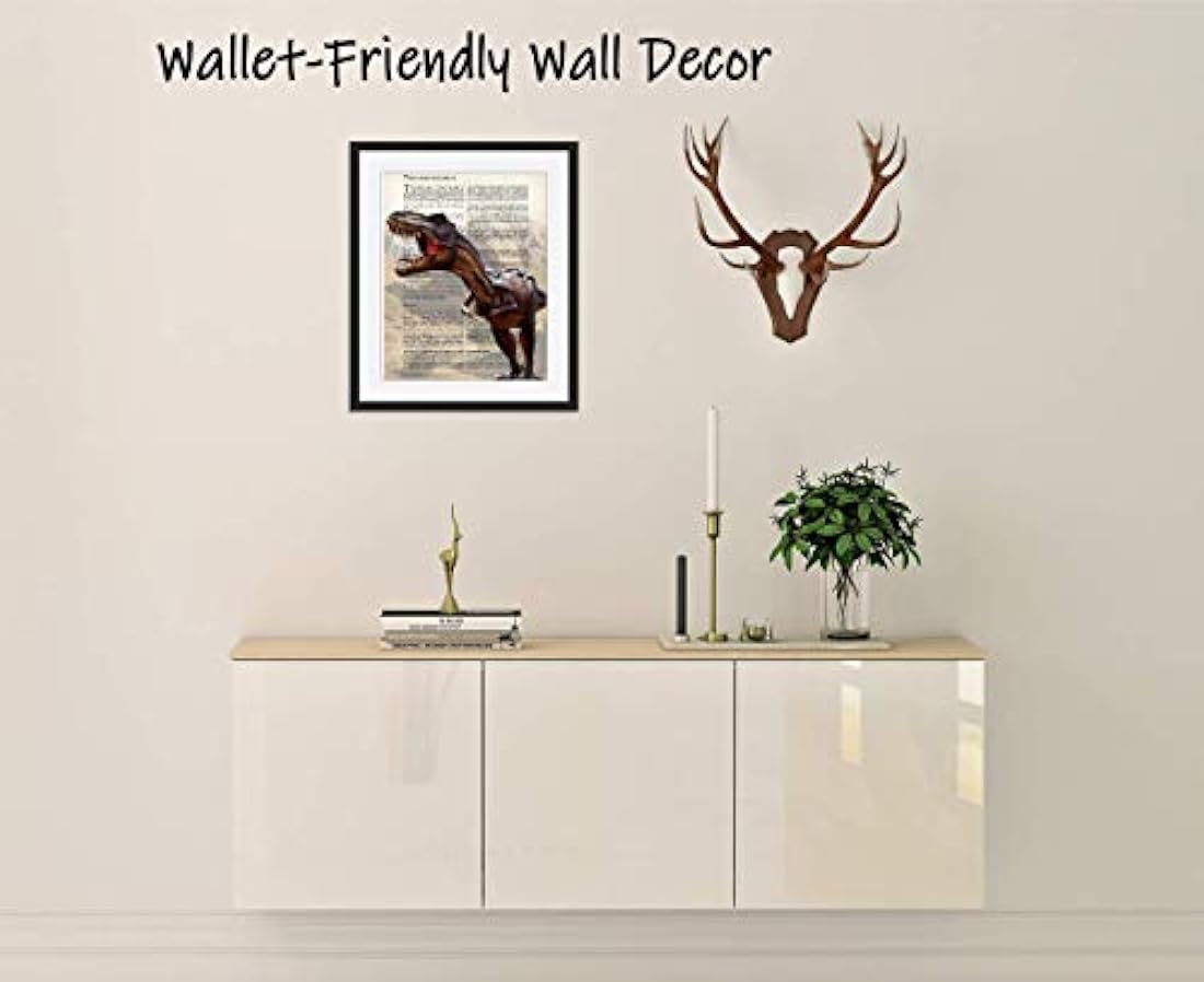 Impresiones de decoración de arte de pared de dinosaurios