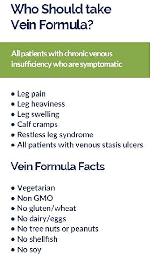 Vein Fórmula Suplementos Creado por una Vena Specialist