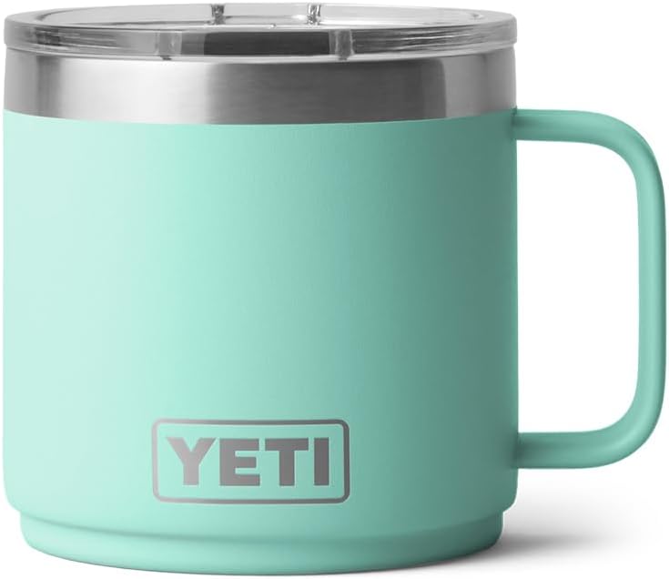 Taza apilable YETI 14 oz, acero inoxidable, Seafoam