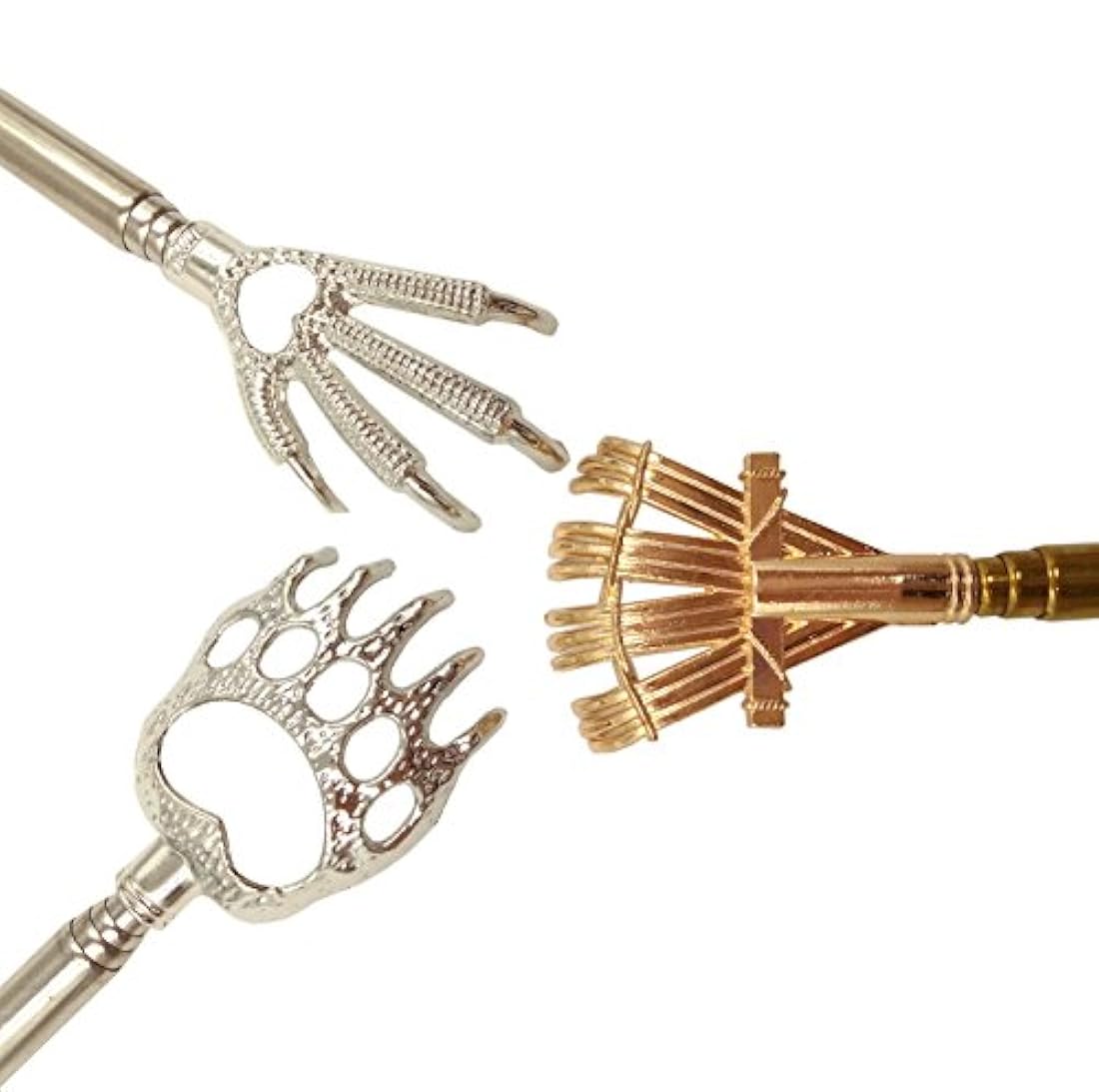 Qaoquda - Rascador telescópico portátil con asas de goma