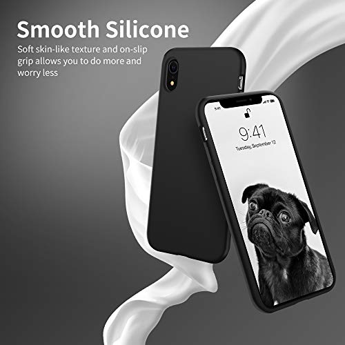 OTOFLY - Funda protectora para iPhone XR (sedosa y suave al tacto), de goma de silicona suave de alta calidad, protección total antigolpes, compatible con iPhone XR de 6.1 pulgadas de Apple