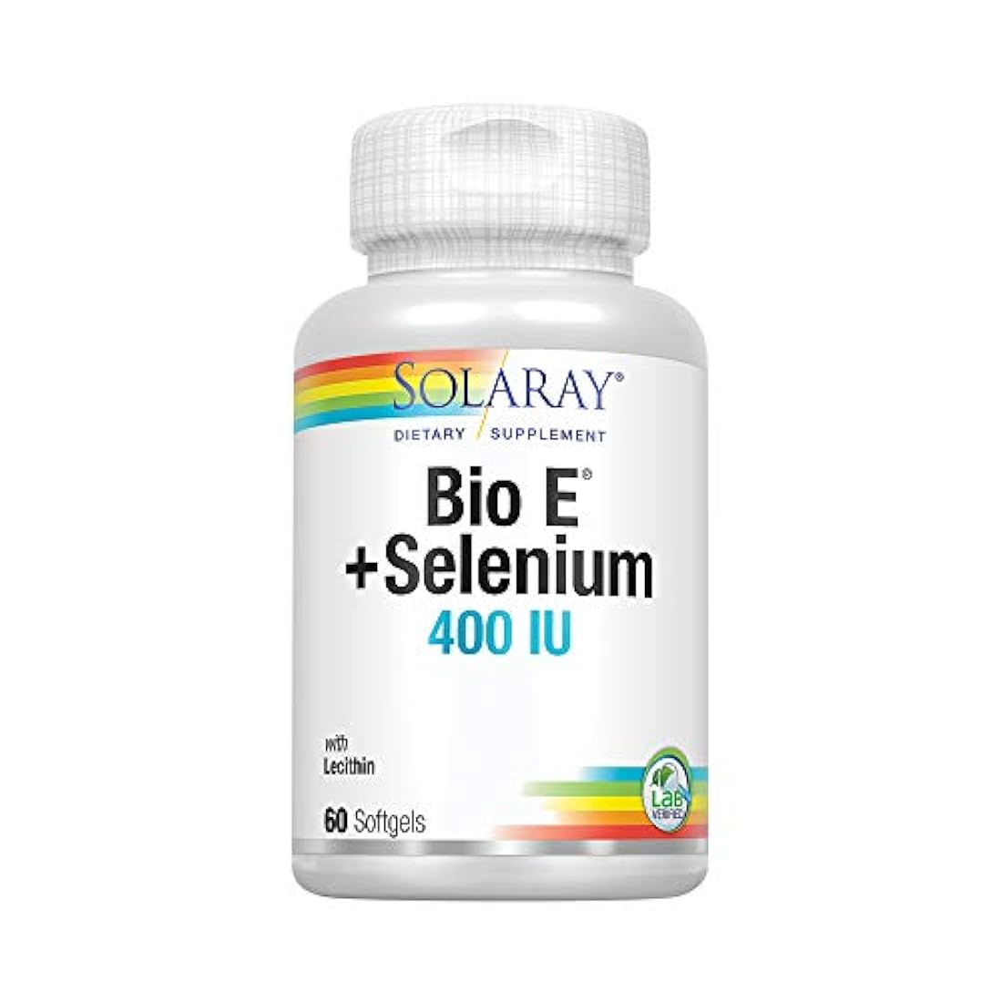 Solaray Bio E con suplemento de selenio 400iu, 60 unidades