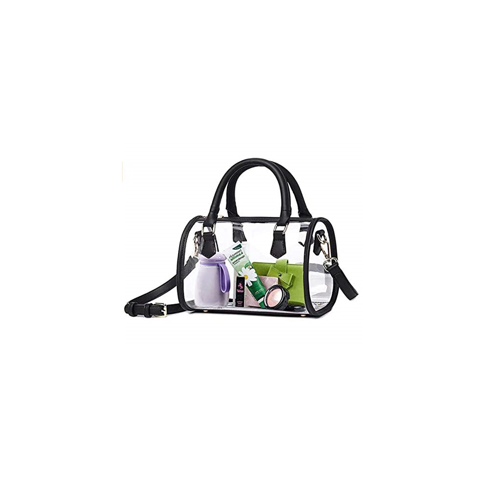 Bolsos transparente para mujer con asa superior de PVC