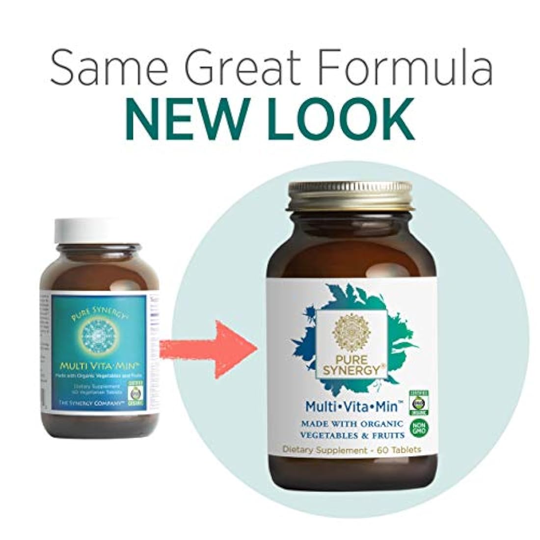 Pure Synergy Multi Vitamina (60 Tabletas) 2 A día