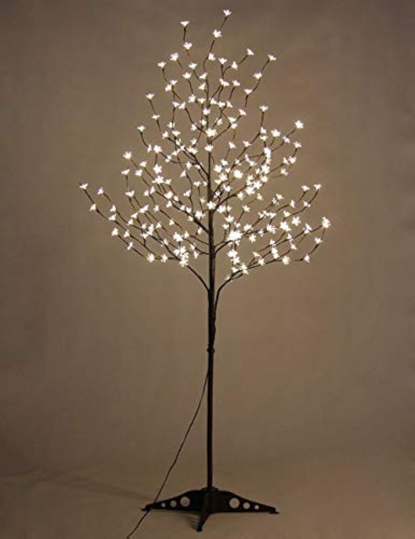 Árbol de cerezo iluminado de 6 pies 208L, luces LED
