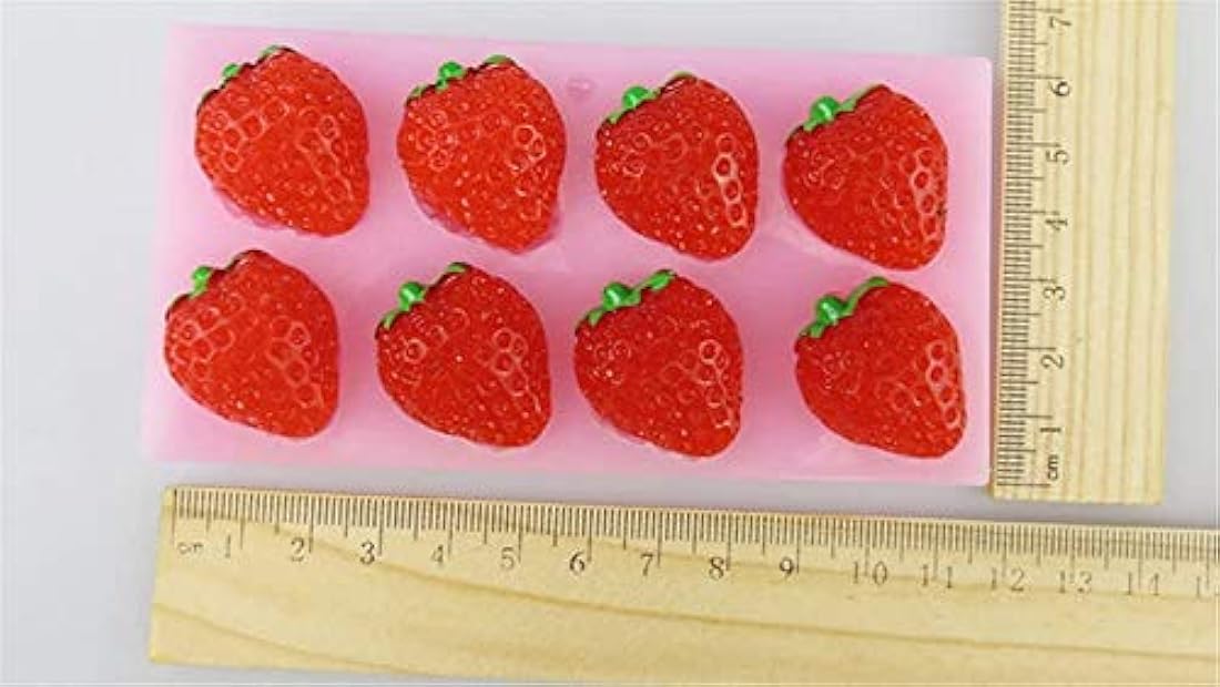Molde de silicona para fondant de la serie Cupcake Strawberry