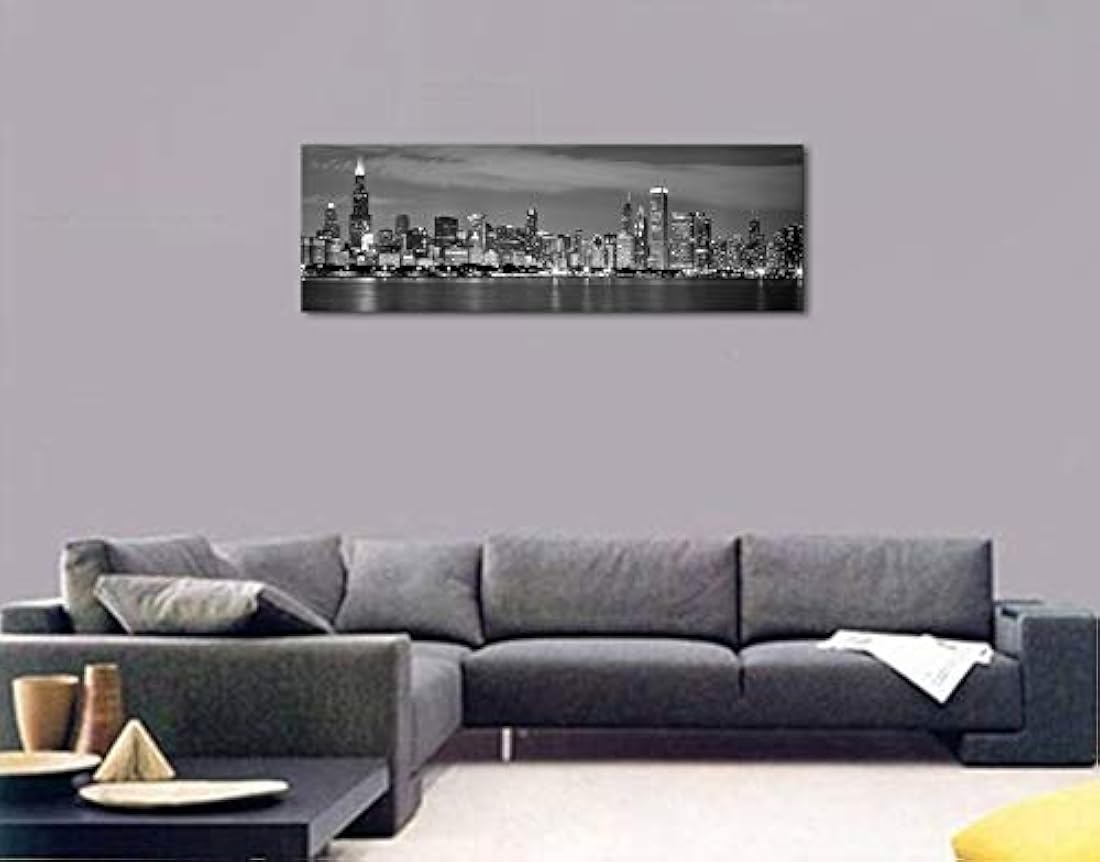 Lienzo impresión giclée en blanco y negro para decoración