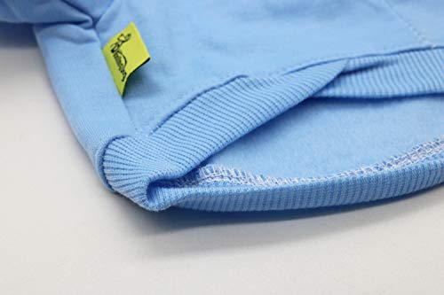 DroolingDog Camiseta de perro con texto en inglés I Love My Mom para ropa de perro pequeño, XS, azul