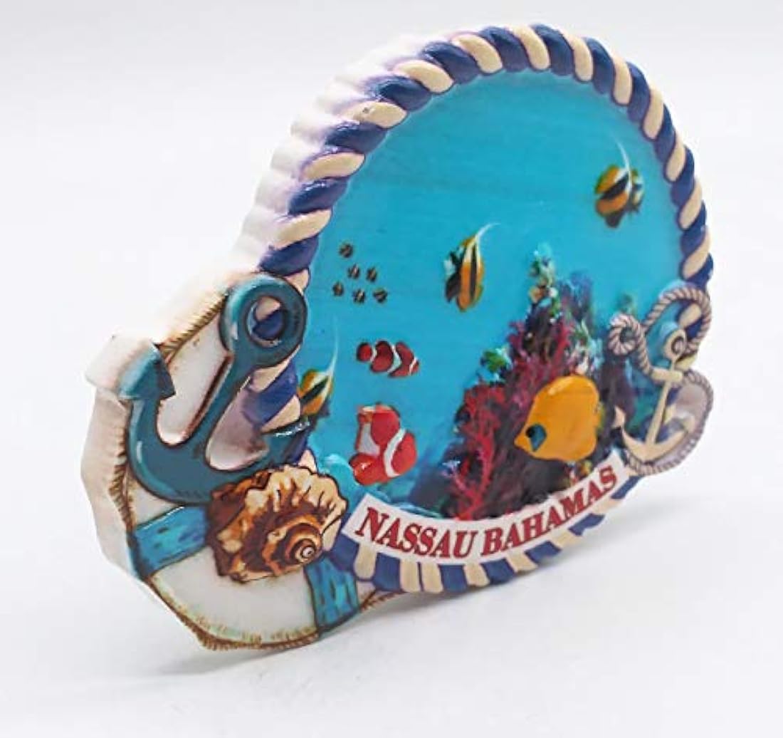 Imán para nevera Nassau Bahamas 3D