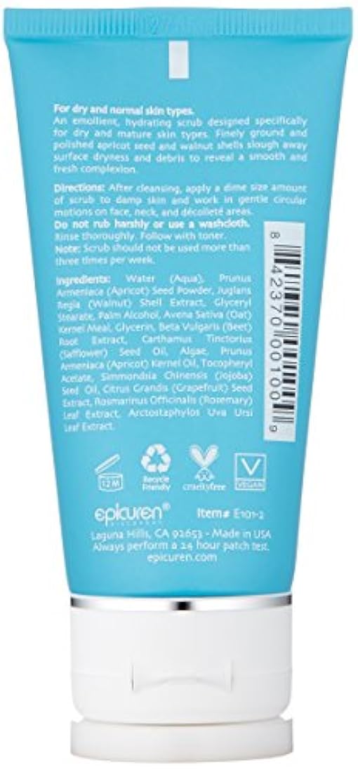 Epicuren Discovery Albaricoque exfoliante facial, 2.5 fl oz