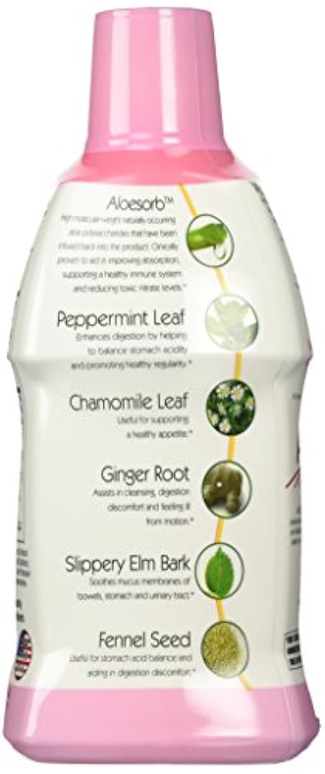 Lily of The Desert Aloe Fórmula de estomago de hierbas menta