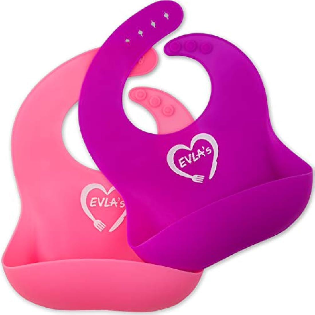 Platos de silicona para baberos y cucharas