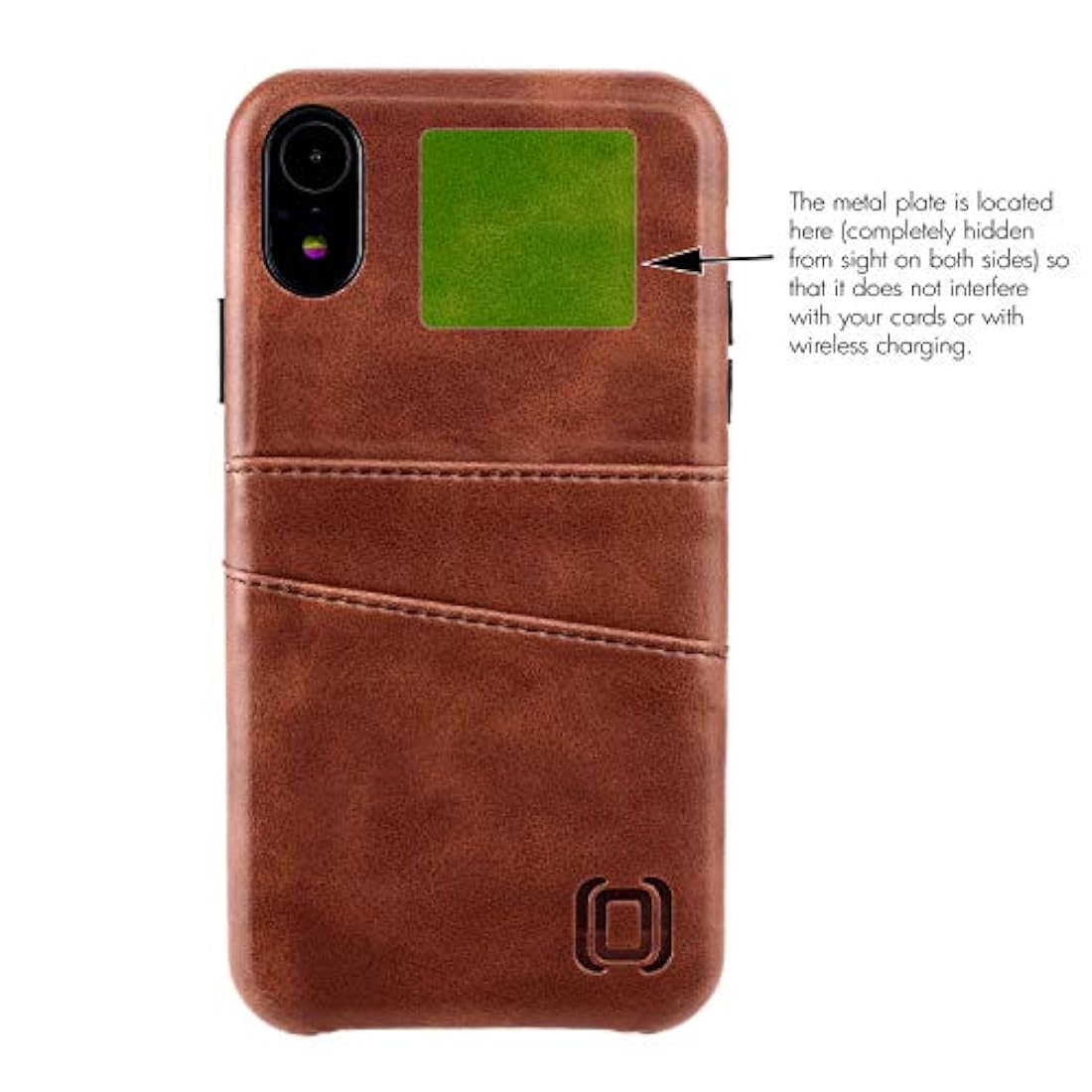 Dockem Exec M2 - Funda tipo cartera para iPhone XR,