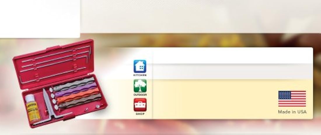 Sistema de afilado de cuchillos de diamante de lujo