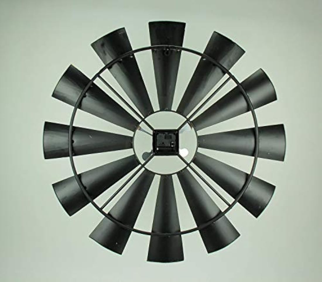 Reloj de pared de metal, diseño rústico