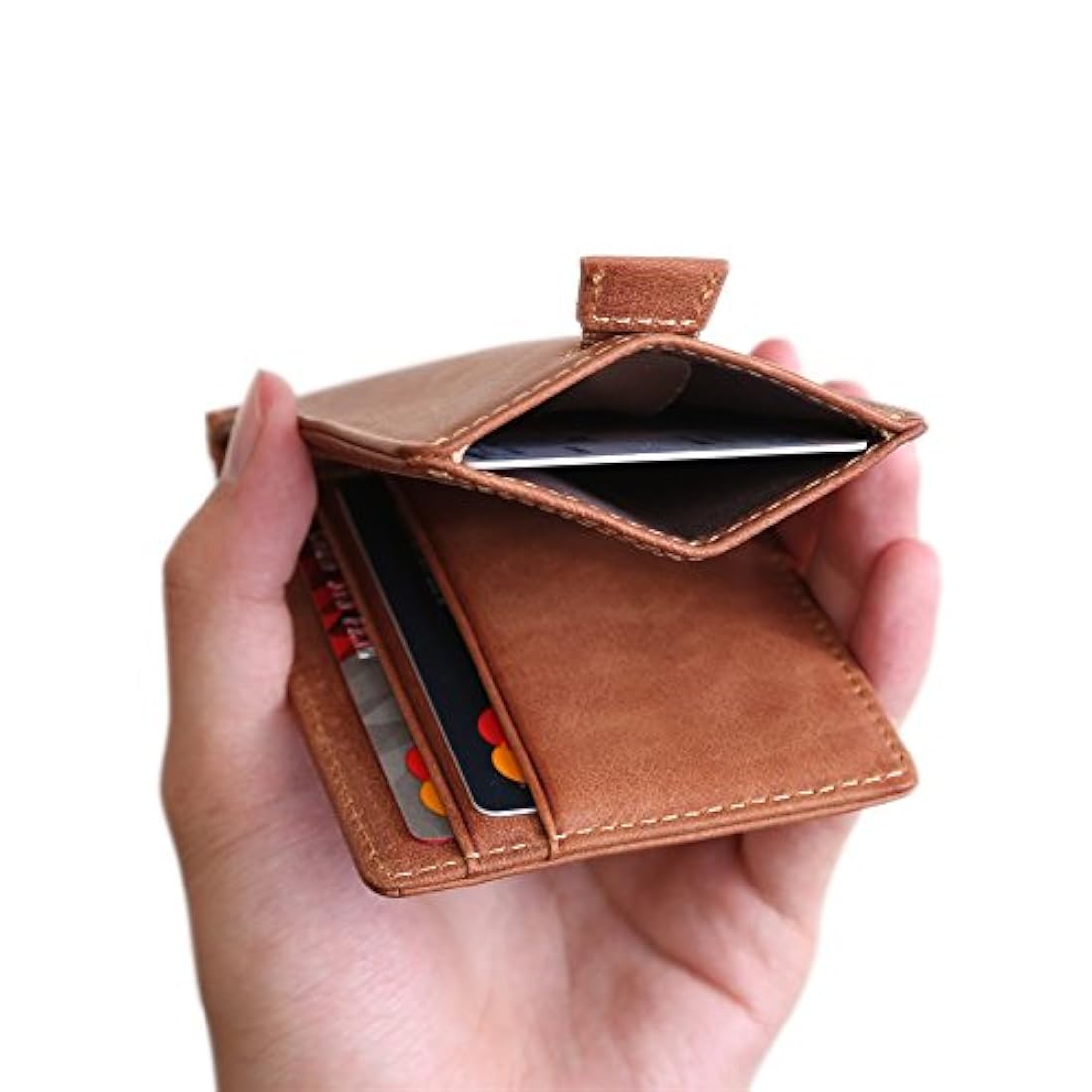 RFID bloqueo delgado minimalista delgado Bifold billetera