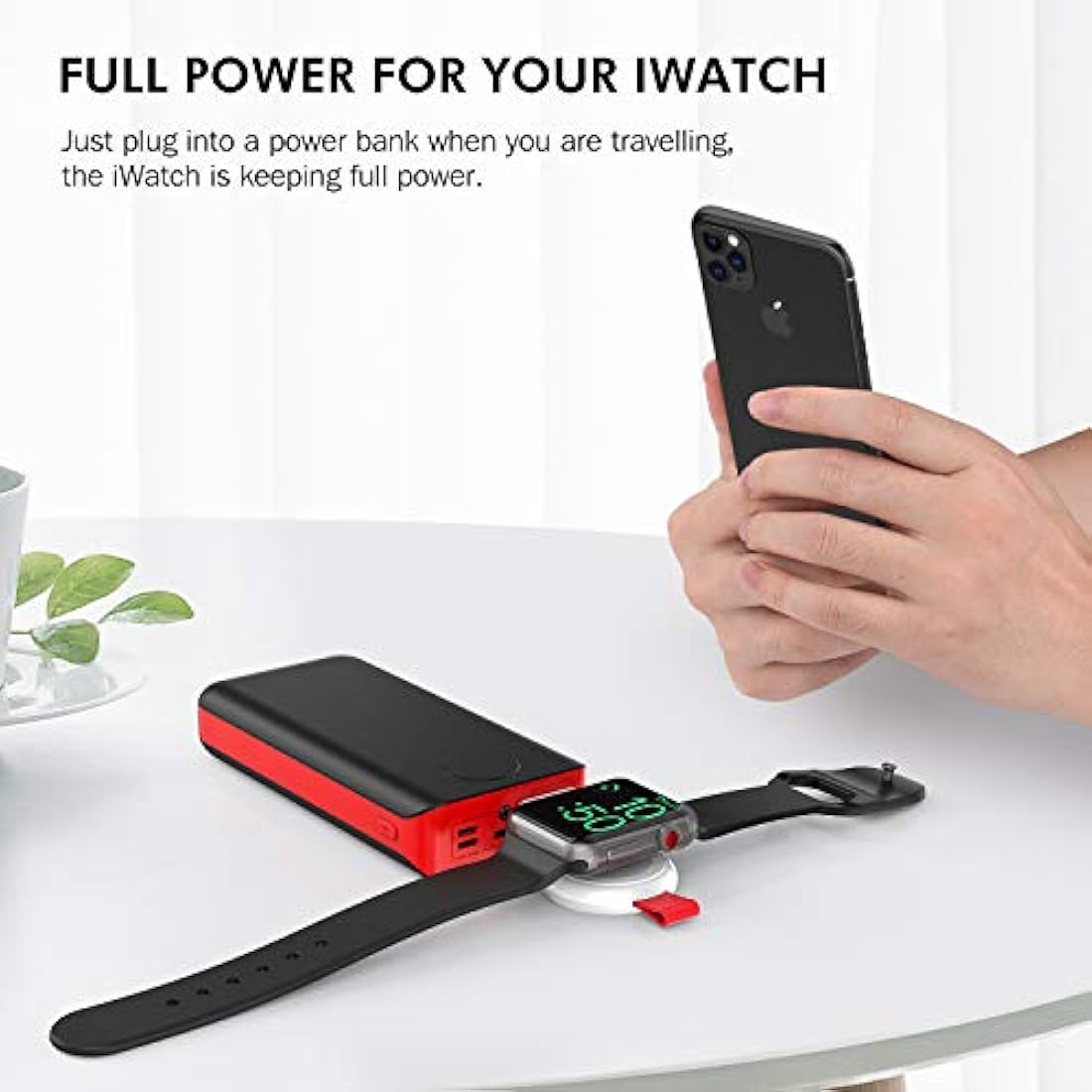 Cargador de reloj portátil magnético iWatch cargador