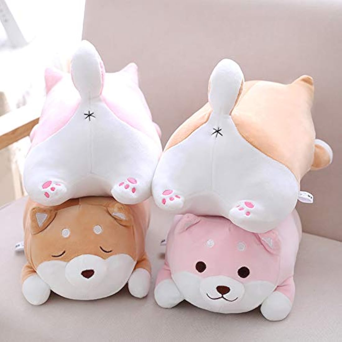 Almohada para abrazar de peluche Shiba Inu