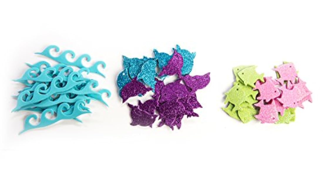 Pegatinas Creative Hands Glitter los peces y delfines Craft