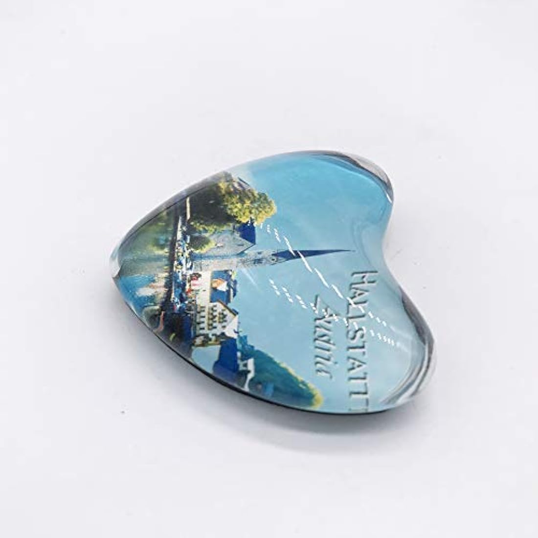 Imán de cristal para nevera en 3D, Hallstatt Austria