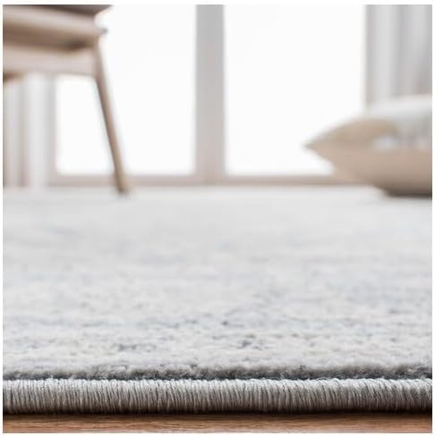 Alfombra cuadrada medallón desgastada para sala o dormitorio BNT832F