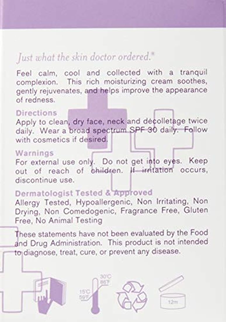 antienrojecimiento para calma, fresca y correcta