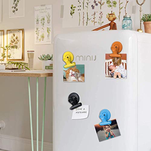 Paquete de 12 imanes de nevera clips magnéticos resistentes