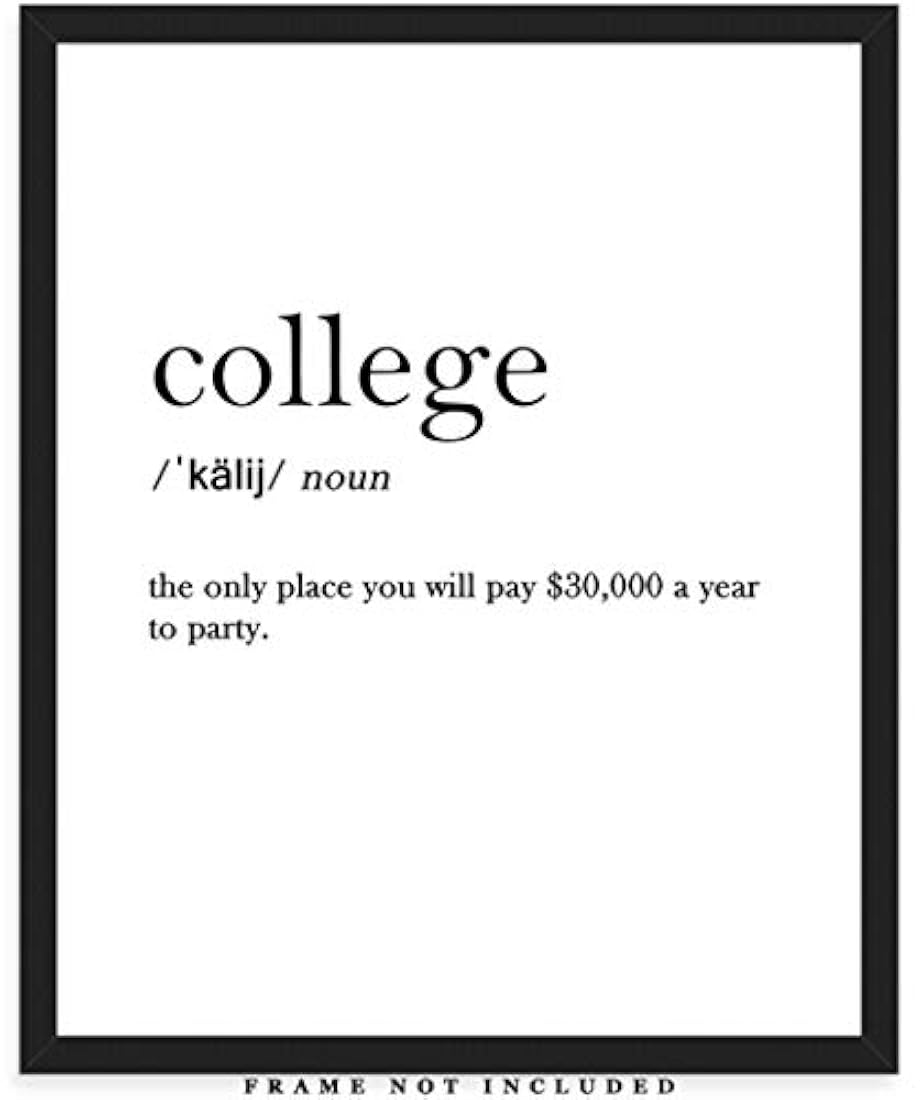 Impresión de arte de pared de tipografía sin marco