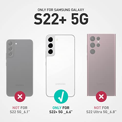 SUPCASE Unicorn Beetle Pro Series - Funda para Samsung Galaxy S22 Plus 5G (versión 2022), cuerpo completo de doble capa resistente con clip para cinturón y soporte sin protector de pantalla integrado (negro)