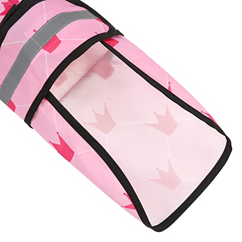 HDE Chubasquero con capucha para perros pequeños a XL y cachorros princesa, talla S