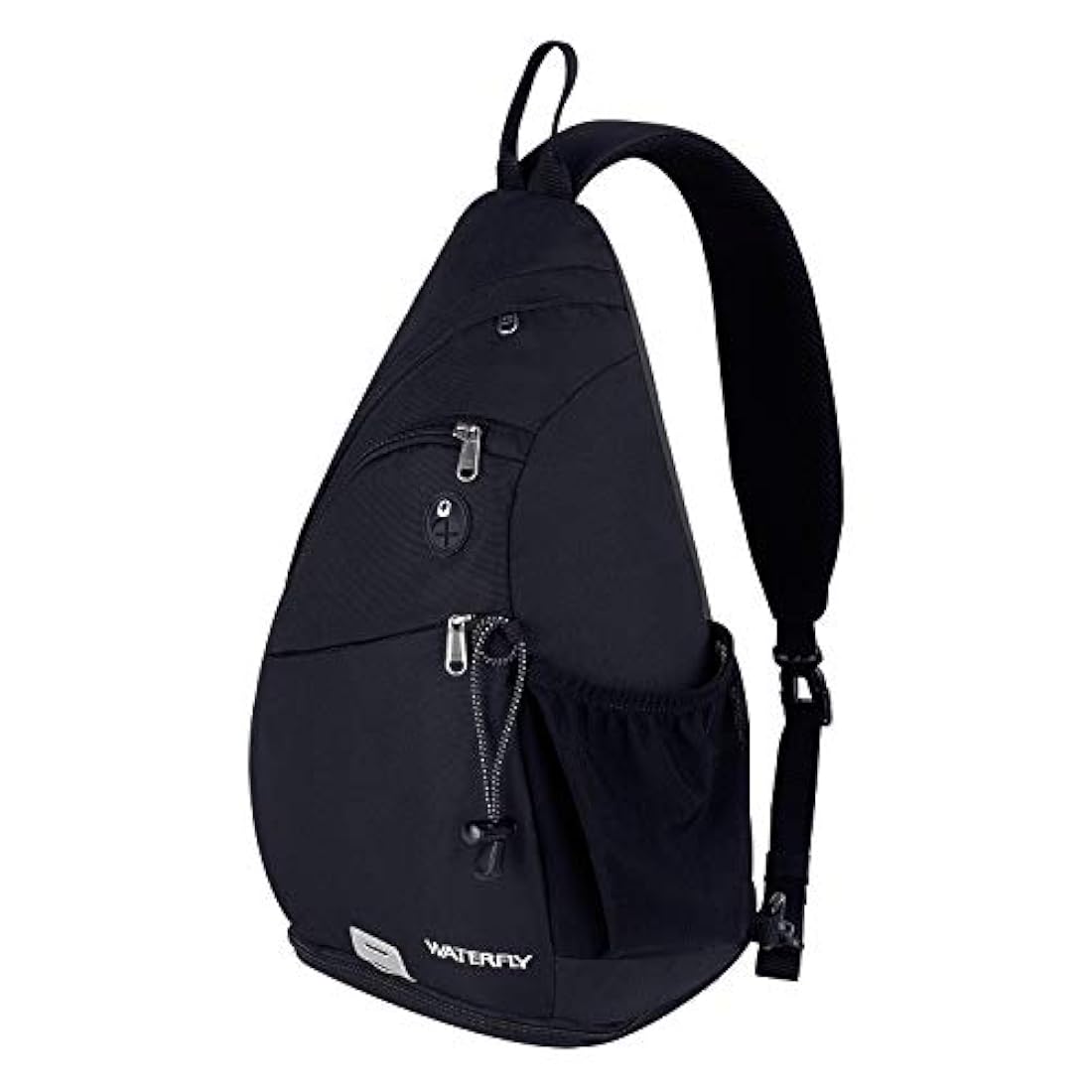 Bolso bandolero de lona unisex color negro. WATERFLY
