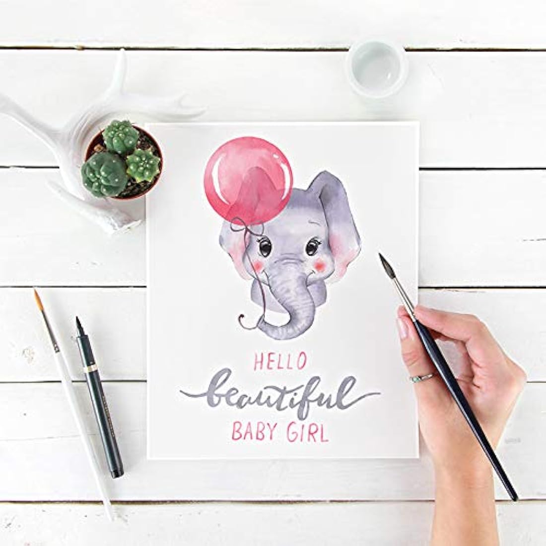 Lámina Decoración Infantil Niñas-Sin marco-8x10