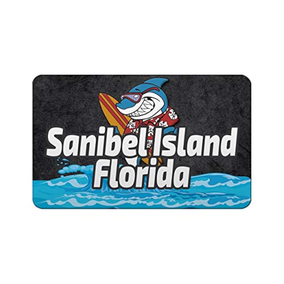 Imán para nevera Sanibel Island Florida Surfing Beach