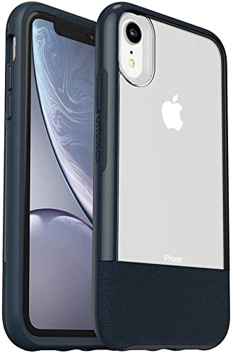 OtterBox Statement Series - Funda para iPhone XR con protector de pantalla ZAGG, protección extrema contra roturas, paquete (transparente/negro)