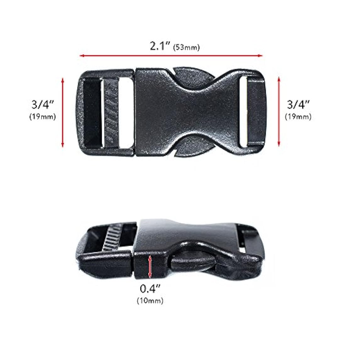 soporte de hebilla de color negro