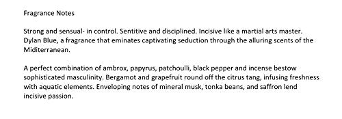 Agua de colonia para Hombre Sellado Azul Dylan, 3.4 onzas