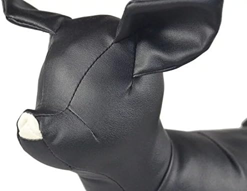 Maniquí de perro de cuero Vedem, tamaño S, modelo Standing