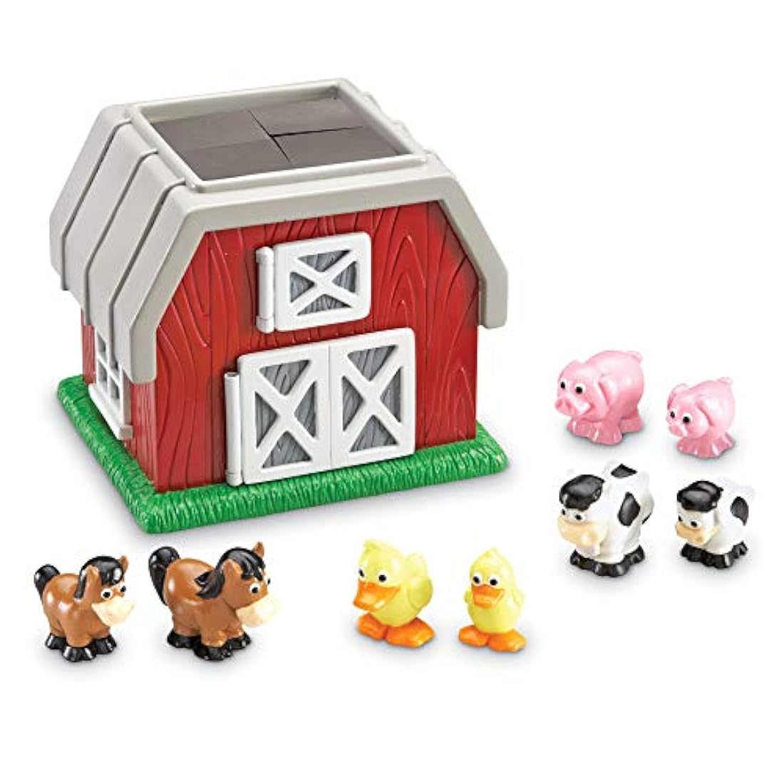 Recursos de aprendizaje Hide-N-Go Moo, 9 Piezas