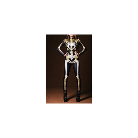 Disfraz de esqueleto de calavera para mujer talla S-M