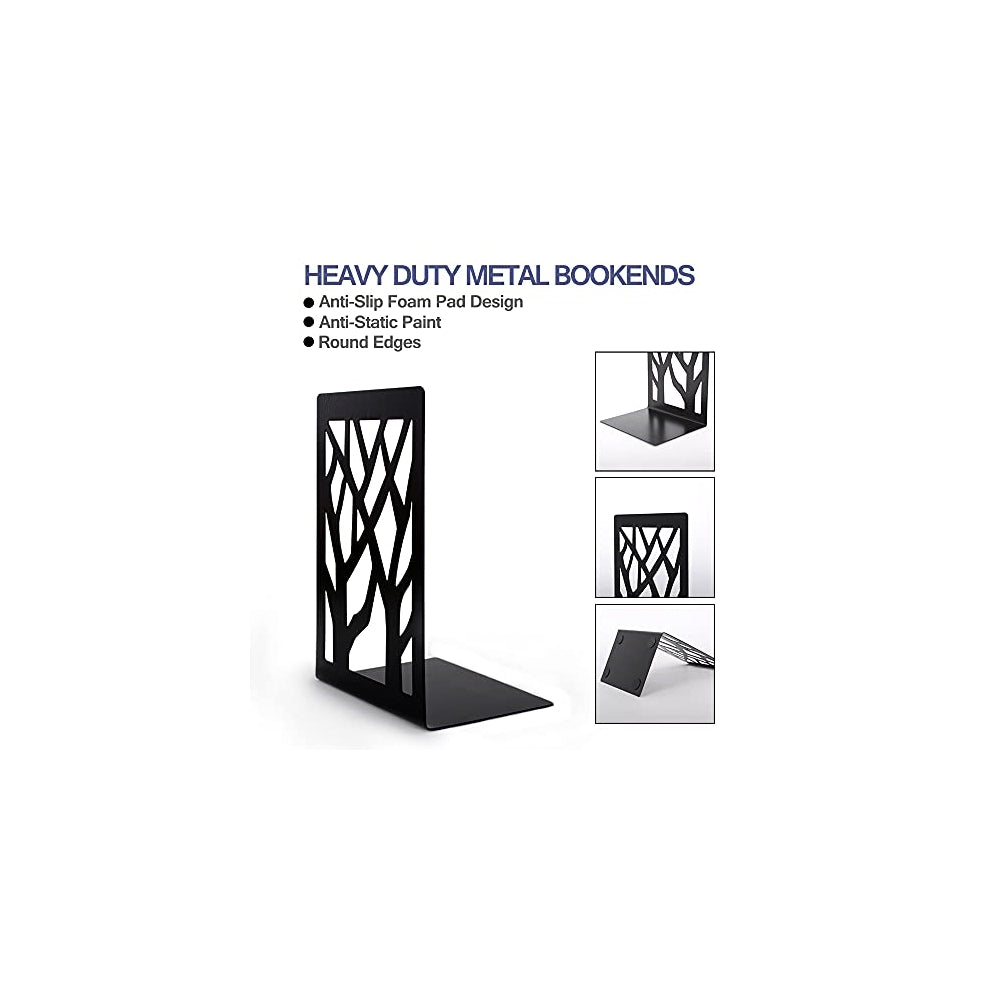 Sujetalibros de metal para libros negros (2)