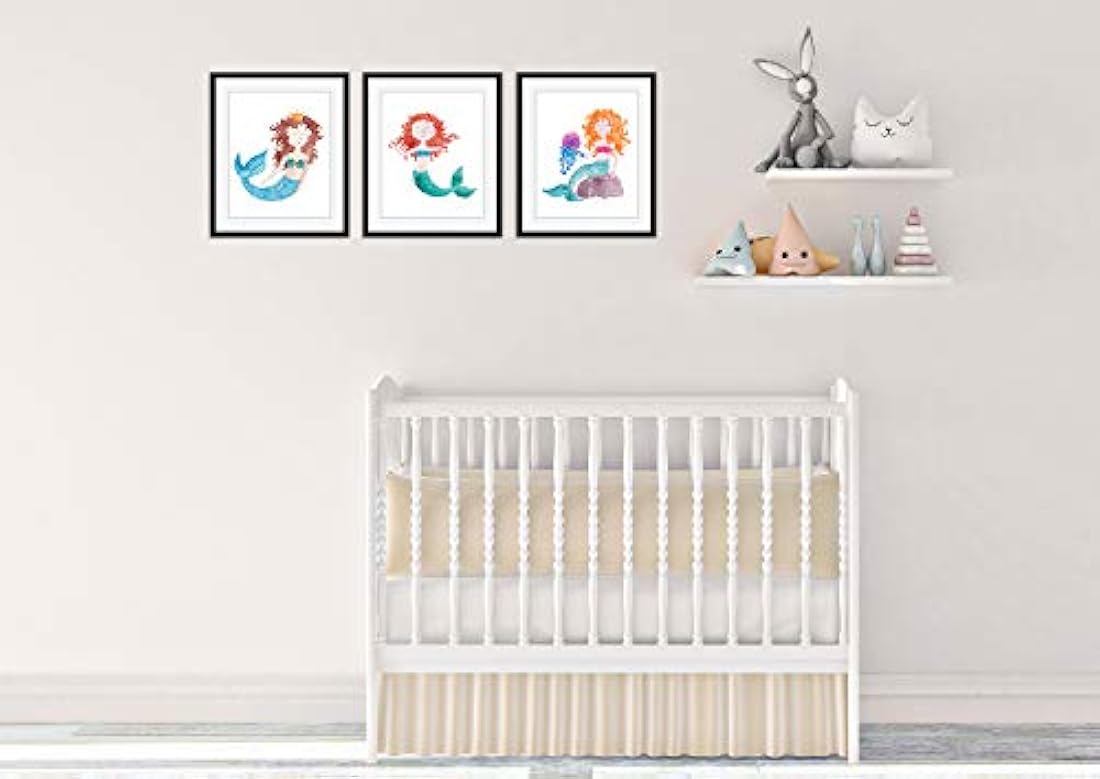 Láminas artísticas de decoración de pared de guardería 8x10
