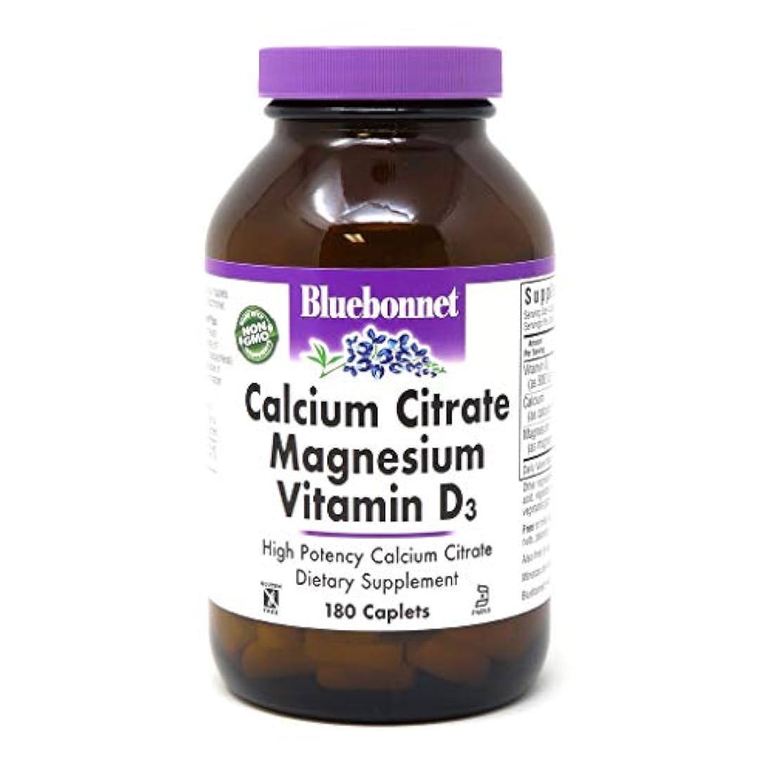 Citrato de calcio magnesio plus vitamina D de Bluebonnet