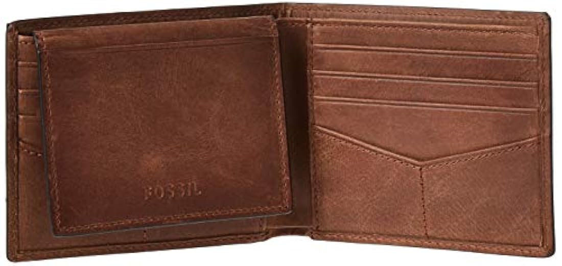 Fossil Derrick Cartera de piel RFID bloqueo para hombre